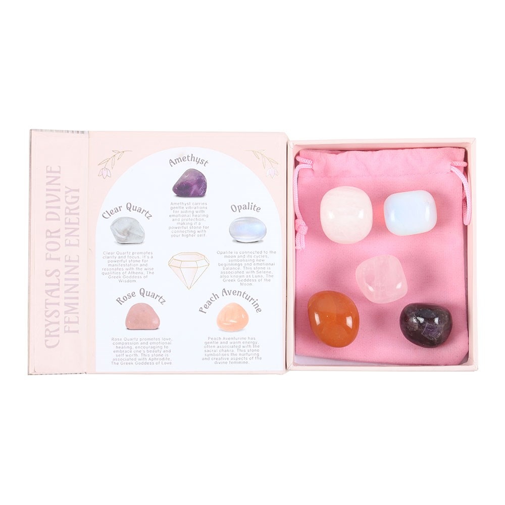 Something Different - Set of 5 Crystals for Divine Feminine Energy Kristal - Multicolours